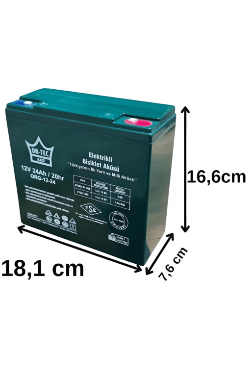 Ortec 12 Volt 24 Amper Jel Akü En Ucuz