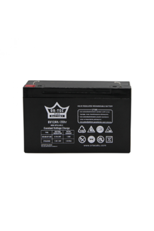 Ortec 6V 12 Ah Bakımsız Kuru Akü Ortec 6V 12 Ah Bakımsız Kuru Akü