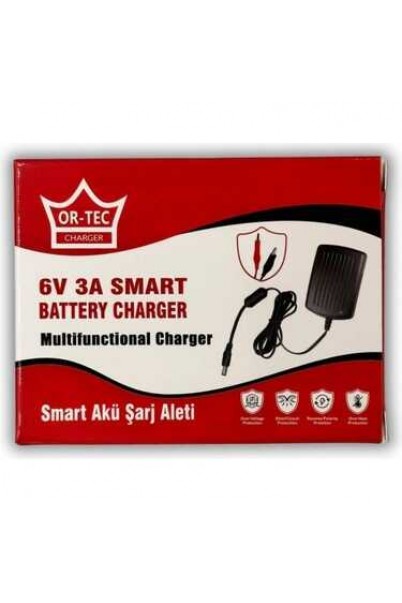 Ortec 6V 3Ah Akü Şarj Cihazı Ortec 6V 3Ah Akü Şarj Cihazı