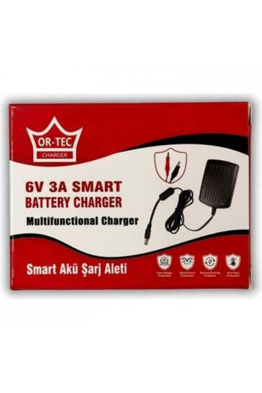 Ortec 6V 3Ah Akü Şarj Cihazı Ortec 6V 3Ah Akü Şarj Cihazı