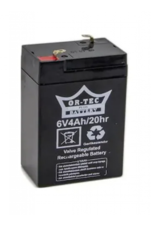 Ortec 6v 4ah Bakımsız Kuru Akü Ortec 6v 4ah Bakımsız Kuru Akü