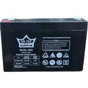 Ortec 6v 7ah Bakımsız Kuru Tip Akü