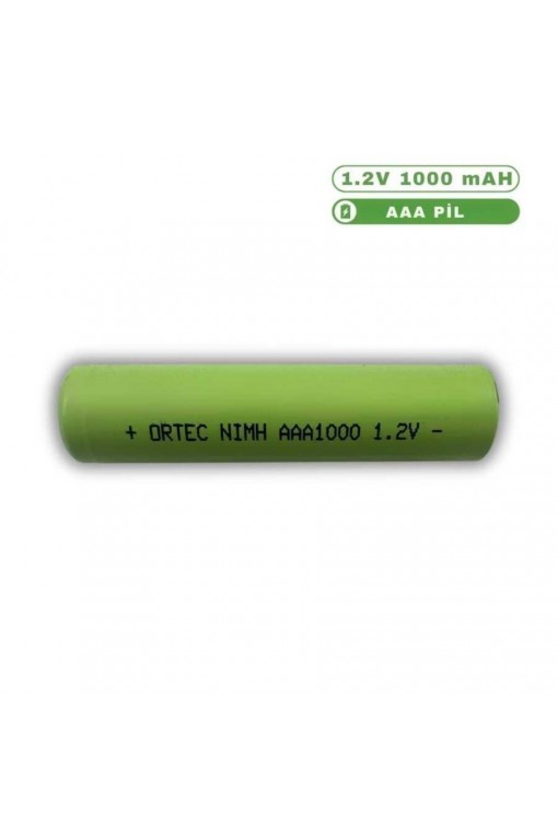 ORTEC NIMH AAA 1000 MAH 1.2 VOLT ORTEC NIMH AAA 1000 MAH 1.2 VOLT