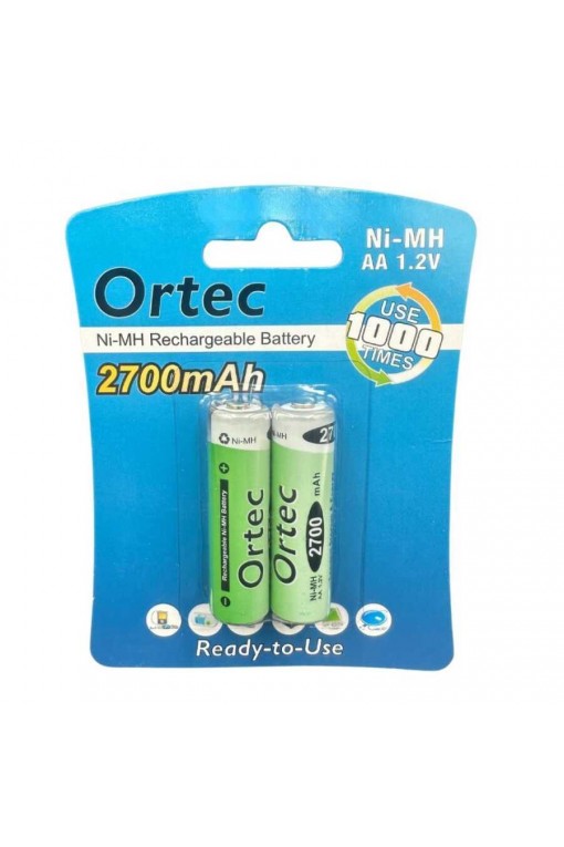 ORTEC NIMH RECHARGEABLE AA 2700 MAH 1.2V ORTEC NIMH RECHARGEABLE AA 2700 MAH 1.2V