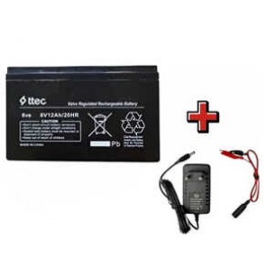 Pilsan Akülü Oyuncak Araç Araba Için Uyumlu 6v 12ah 6 Volt 12 Amper 6 Volt Akü Şarj Şarz Cihazı