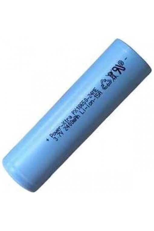 Power-Xtra PX18650-24ME 3.7V 2400mAh 15A Li-Ion Şarjlı Pil 18650 Yüksek Akım