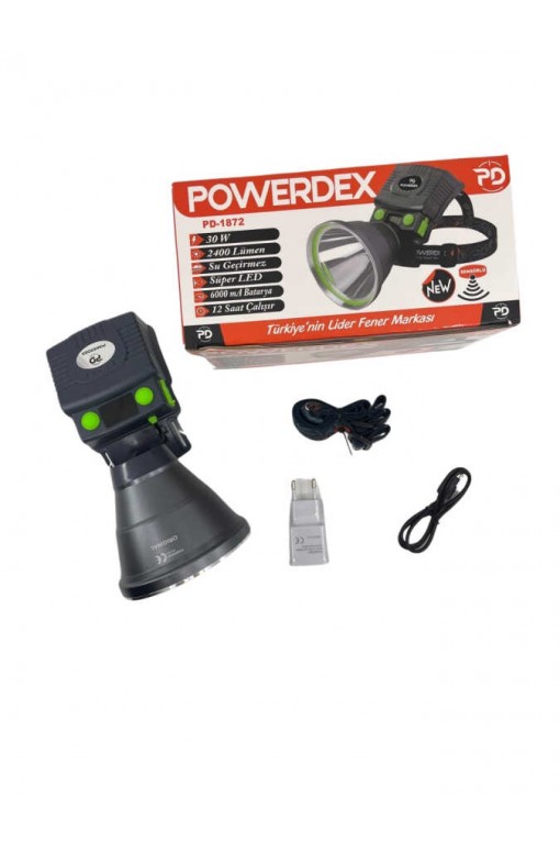 Powerdex PD-1872 30 Watt 2400 Lümen Profesyonel Sensörlü Kafa Feneri Powerdex PD-1872 30 Watt 2400 Lümen Profesyonel Sensörlü Kafa Feneri
