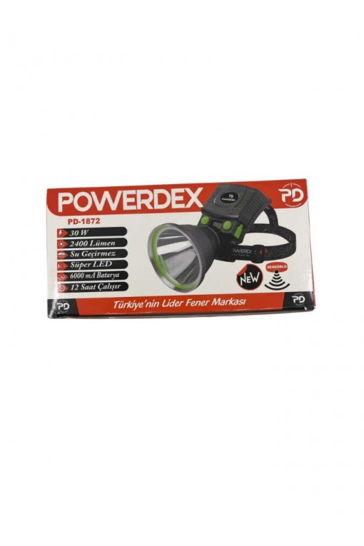 Powerdex PD-1872 30 Watt 2400 Lümen Profesyonel Sensörlü Kafa Feneri Powerdex PD-1872 30 Watt 2400 Lümen Profesyonel Sensörlü Kafa Feneri
