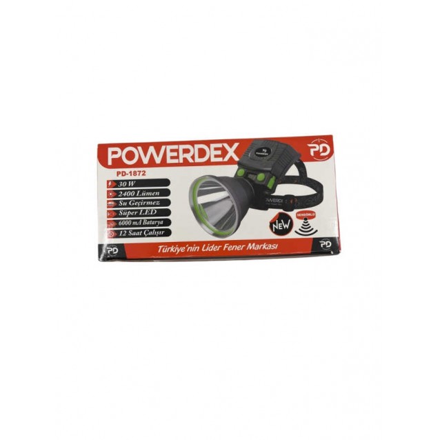 Powerdex PD-1872 30 Watt 2400 Lümen Profesyonel Sensörlü Kafa Feneri