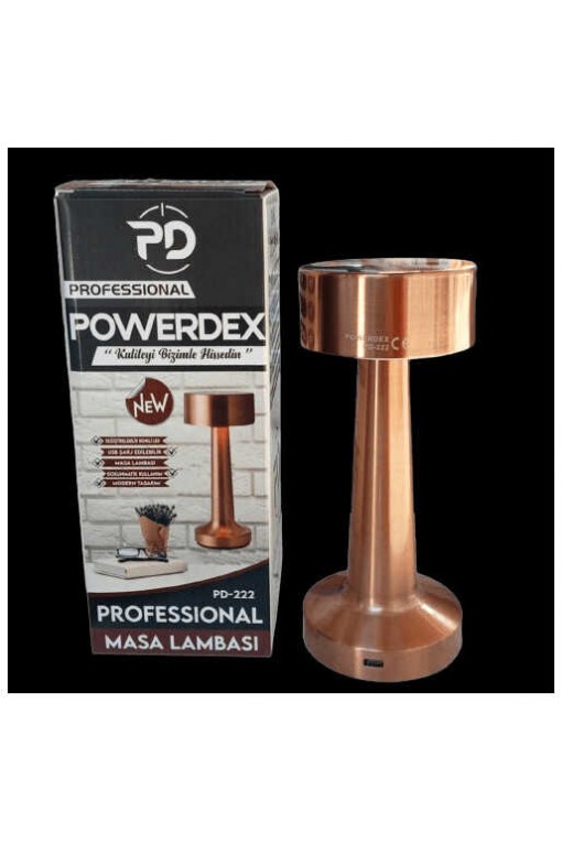 POWERDEX PD-222 Ledli USB Şarjlı Dokunmatik Yuvarlak Masa Lambası POWERDEX PD-222 Ledli USB Şarjlı Dokunmatik Yuvarlak Masa Lambası