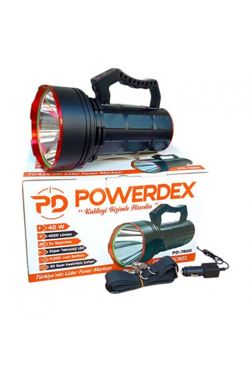 Powerdex PD-7800 50W 5000 Lümen Şarjlı El Feneri Powerdex PD-7800 50W 5000 Lümen Şarjlı El Feneri