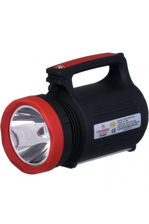 Powerdex PD-8080 Uzun Aramalı Ledli Şarjlı El Feneri 5W Powerdex PD-8080 Uzun Aramalı Ledli Şarjlı El Feneri 5W