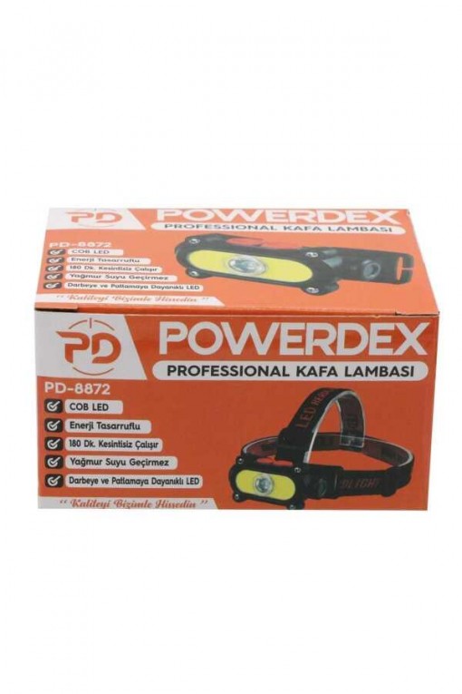 Powerdex PD-8872 Şarjlı Kafa Lambası (Yağmur suyu geçirmez) Powerdex PD-8872 Şarjlı Kafa Lambası (Yağmur suyu geçirmez)