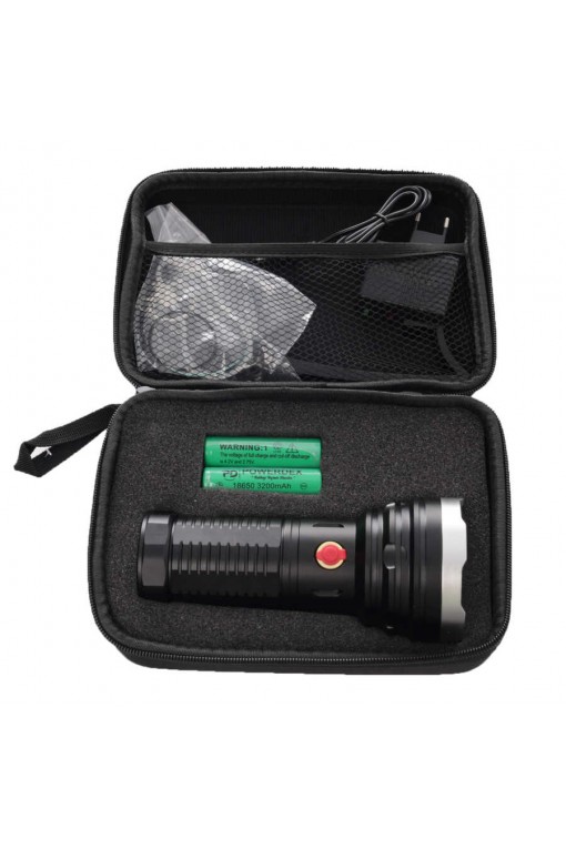 Powerdex PD-9900 Şarj Edilebilir Pilli Profesyonel Avcı El Feneri 25W