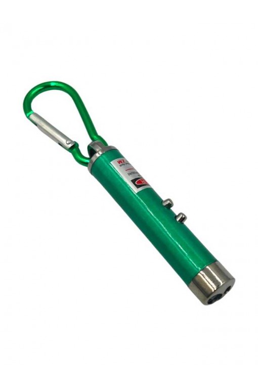Powerdex Üçü Bir Arada Fener Lazer Gece Işığı Anahtar Zinciri Pilli Yeşil (PD-4872)