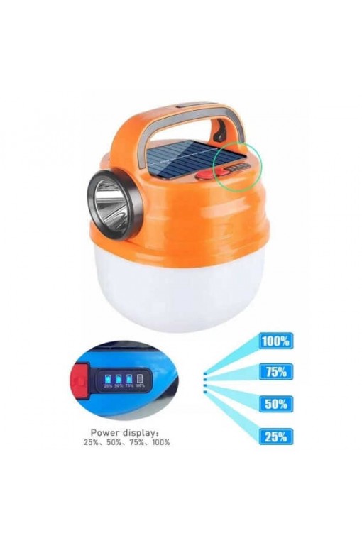 Powergold PG-200 USB ve Solar Şarjlı Acil Durum Lambası Çadır Kamp Feneri Powergold PG-200 USB ve Solar Şarjlı Acil Durum Lambası Çadır Kamp Feneri