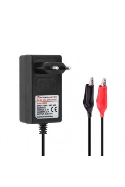 Powermaster 6V - 2A Akü Şarj Adaptörü Powermaster 6V - 2A Akü Şarj Adaptörü