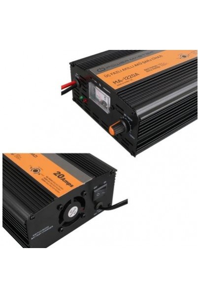 Powermaster MA-1220A 12 Volt 20 Amper Akıllı Akü Şarj Cihazı