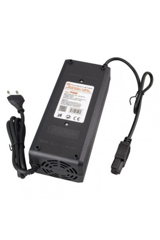 Powermaster PM-7022 60 Volt - 70 Amper Elektrikli Bisiklet Şarj Cihazı Powermaster PM-7022 60 Volt - 70 Amper Elektrikli Bisiklet Şarj Cihazı
