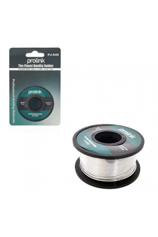 Prolink PJ-046 Makara Lehim Sn 60 Pb 40 1,2mm 25gr Prolink PJ-046 Makara Lehim Sn 60 Pb 40 1,2mm 25gr