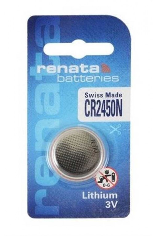 Renata CR2450N 3V Lityum Para Pil Tekli Blister Renata CR2450N 3V Lityum Para Pil Tekli Blister