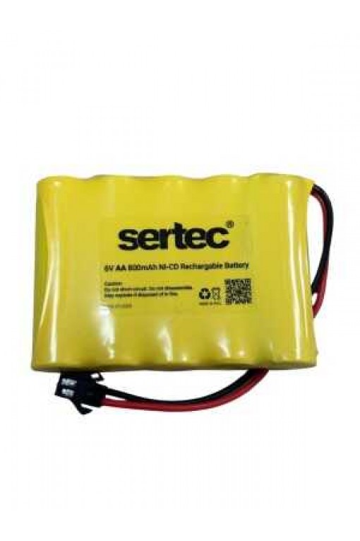Sertec 6V 800mAh Siyah Soket Oyuncak Araba Pili Şarjlı Batarya Sertec 6V 800mAh Siyah Soket Oyuncak Araba Pili Şarjlı Batarya