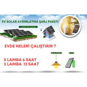Solar Aydınlatma ve Cep Telefonu Şarj Seti Güneş Enerjili Solar Aydınlatma ve Cep Telefonu Şarj Seti Güneş Enerjili