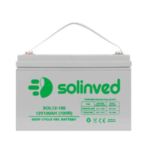 Solinved 12V 100Ah Solar Sistem Deep Cycle Jel Akü
