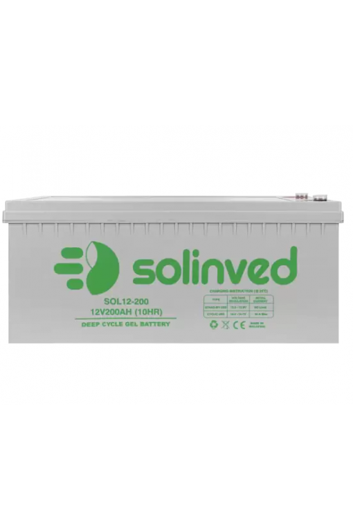Solinved 12V 200AH Jel Akü Deep Cycle Solinved 12V 200AH Jel Akü Deep Cycle