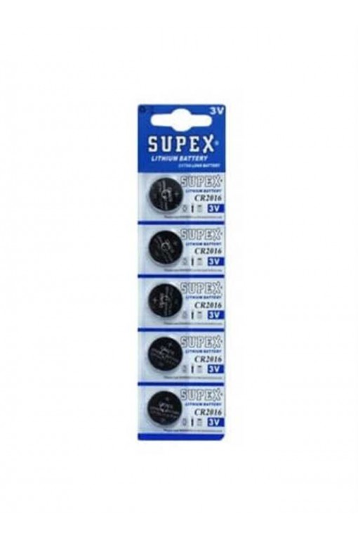 Supex CR2016 3v Lityum Para Pil 5li Blister