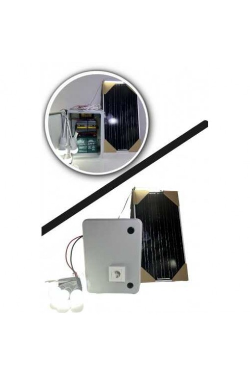 Taşınabilir 12v Buzdolabı+TV+3 Lamba ve Cep Telefonu Şarj Güneş Enerji Sistemi