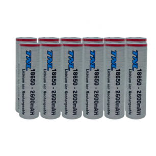 12 Adet TNL 18650 2600mAH 3C 3.7V Li-ion Başlıksız Şarj Edilebilir Pil