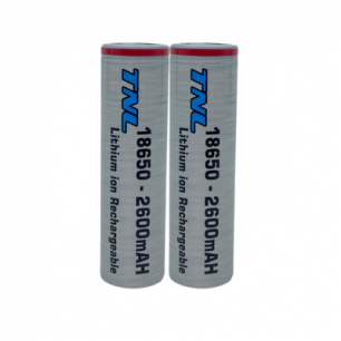 2 Adet TNL 18650 2600mAh 3C 3.7 Li-ion Başlıksız Şarj Edilebilir Pil