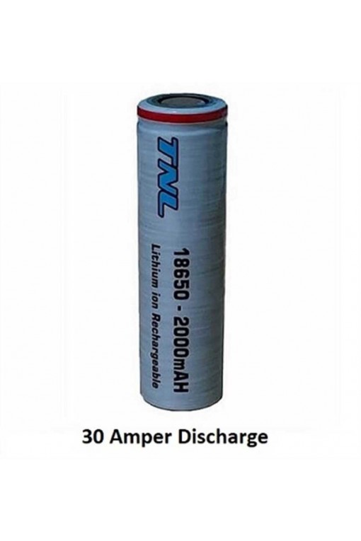 TNL 18650 2000mAH 3.7V 30A Discharge Li-ion Başlıksız Şarjlı Pil TNL 18650 2000mAH 3.7V 30A Discharge Li-ion Başlıksız Şarjlı Pil