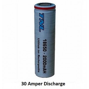TNL 18650 2000mAH 3.7V 30A Discharge Li-ion Başlıksız Şarjlı Pil