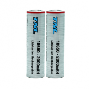 2 Adet TNL 18650 2000mAH 3.7V 30A Discharge Li-ion Başlıksız Şarjlı Pil