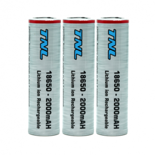 3 Adet TNL 18650 2000mAH 3.7V 30A Discharge Li-ion Başlıksız Şarjlı Pil