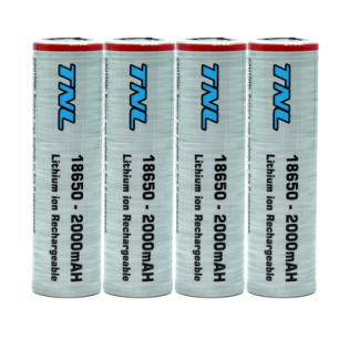 4 Adet TNL 18650 30A Discharge 2000mAH 3.7 Li-ion Başlıksız Şarjlı Pil