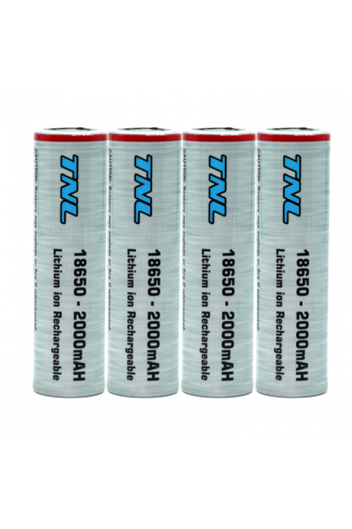 4 Adet TNL 18650 30A Discharge 2000mAH 3.7 Li-ion Başlıksız Şarjlı Pil