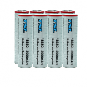 8 Adet TNL 18650 2000mAH 3.7V 30A Discharge Li-ion Başlıksız Şarjlı Pil