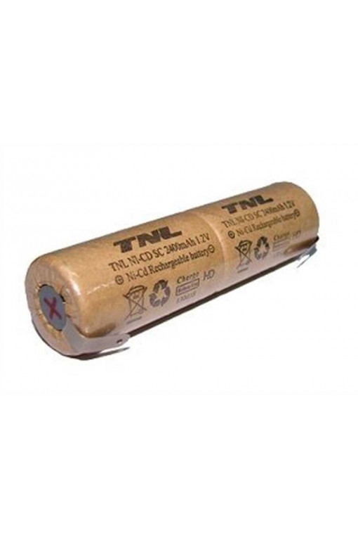TNL 2.4v 2400mAH 2li Ucuca Ni-CD Şarjlı Süpürge Pili