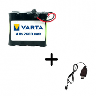 Tnl Eufy Rastar Uzaktan Kumandalı Varta Şarjlı Araba Pili 4.8V 2600MAH+USB Şarj Cihazı Tnl Eufy Rastar Uzaktan Kumandalı Varta Şarjlı Araba Pili 4.8V 2600MAH+USB Şarj Cihazı