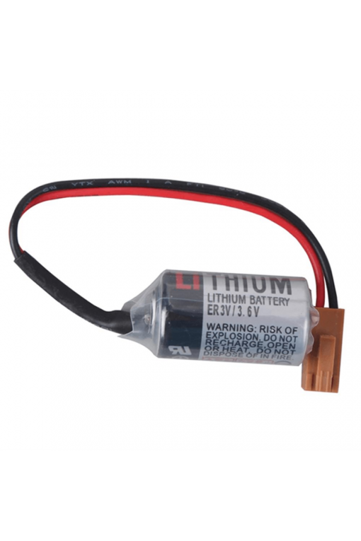 Toshiba ER3V 1/2AA 3.6v Lityum CNC PLC Pili Kahverengi Soket Toshiba ER3V 1/2AA 3.6v Lityum CNC PLC Pili Kahverengi Soket