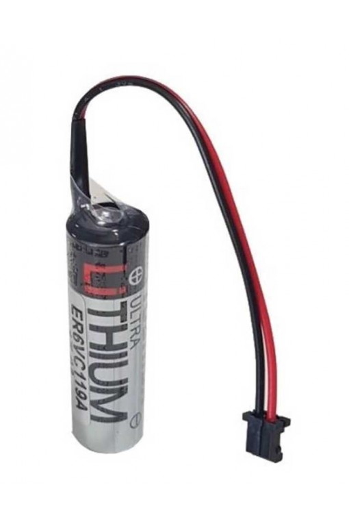 Toshiba ER6V AA 3.6v Lityum Kalem CNC PLC Pili Siyah Soket