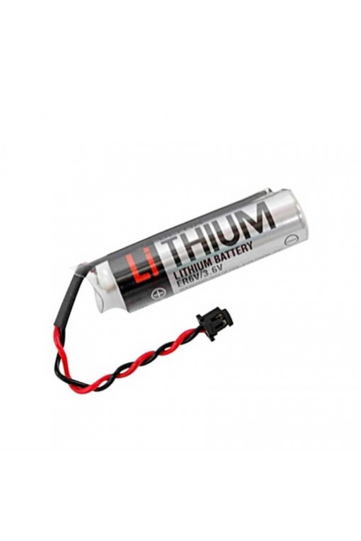 Toshiba ER6V AA 3.6v Lityum Kalem CNC PLC Pili Siyah Soket