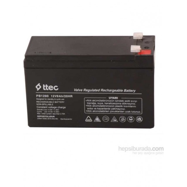 Ttec 12 Volt 9 Amper Bakımsız Kuru Akü Ups Aküsü Kesintisiz Güç Kaynağı Aküsü Ttec 12 Volt 9 Amper Bakımsız Kuru Akü Ups Aküsü Kesintisiz Güç Kaynağı Aküsü