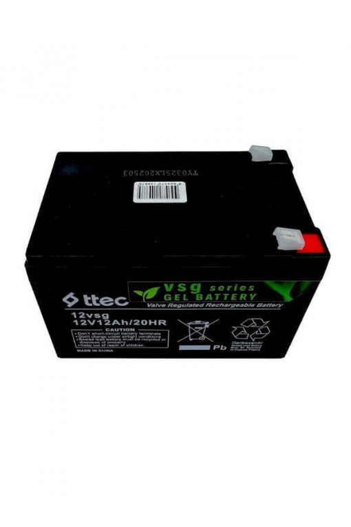Ttec 12V 12AH Jel Akü Güneş Enerjisi Sistemlerine Özel Ttec 12V 12AH Jel Akü Güneş Enerjisi Sistemlerine Özel