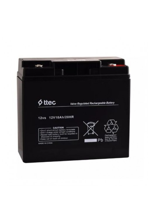 Ttec 12V 18Ah Base Bakımsız Kuru Akü - Elektrikli Bisiklet Aküsü-Üretim Yılı 2025