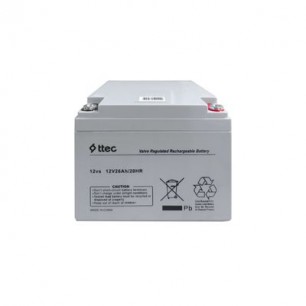 Ttec 12V 26Ah Bakımsız Kuru Akü-Üretim Yılı 2025 Ttec 12V 26Ah Bakımsız Kuru Akü-Üretim Yılı 2025