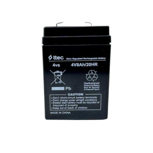 Ttec 4v 8ah Bakımsız Kuru Işıldak ve Terazi Aküsü 2025 Üretimi